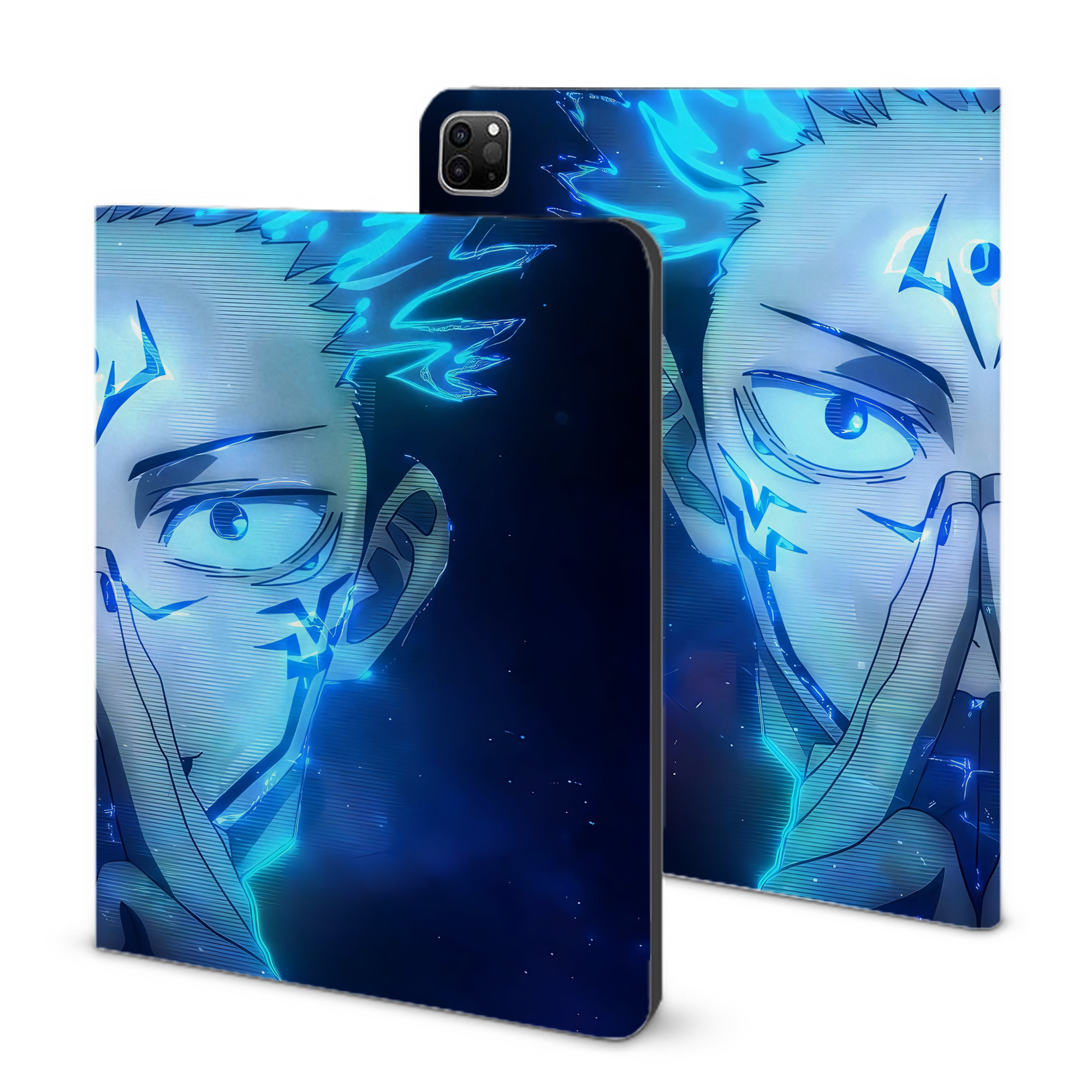 （画像用） 呪術廻戦 Jujutsu Kaisen IPad ケース ブック型 PUレザー TPU 耐衝撃 軽量 薄型 ペン収納なし 全面保護 IPad 各モデル対応
